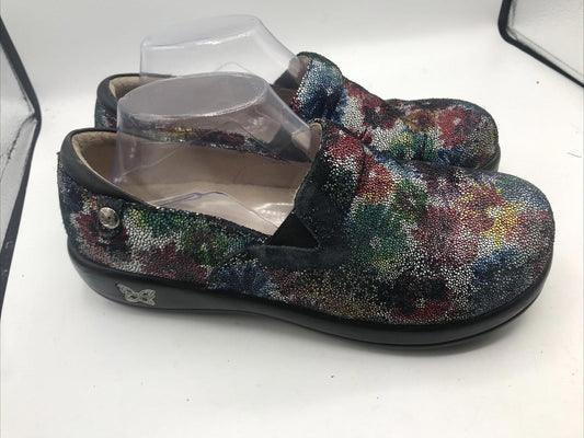 Alegria  Bloomies Clogs Floral KEL 506  Nurse Comfort Shoes Womens 40 Flowers